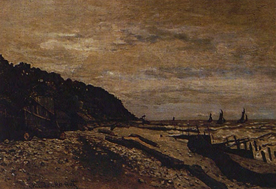 Boatyard near Honfleur (1864) Claude Monet